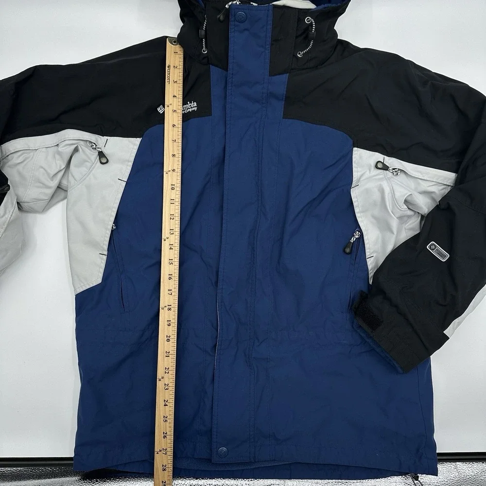 Columbia 3-in-1 Fire Ridge Shell & Fleece Full Zip Jacket‎ Blue/Black Mens Large
